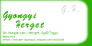 gyongyi herget business card